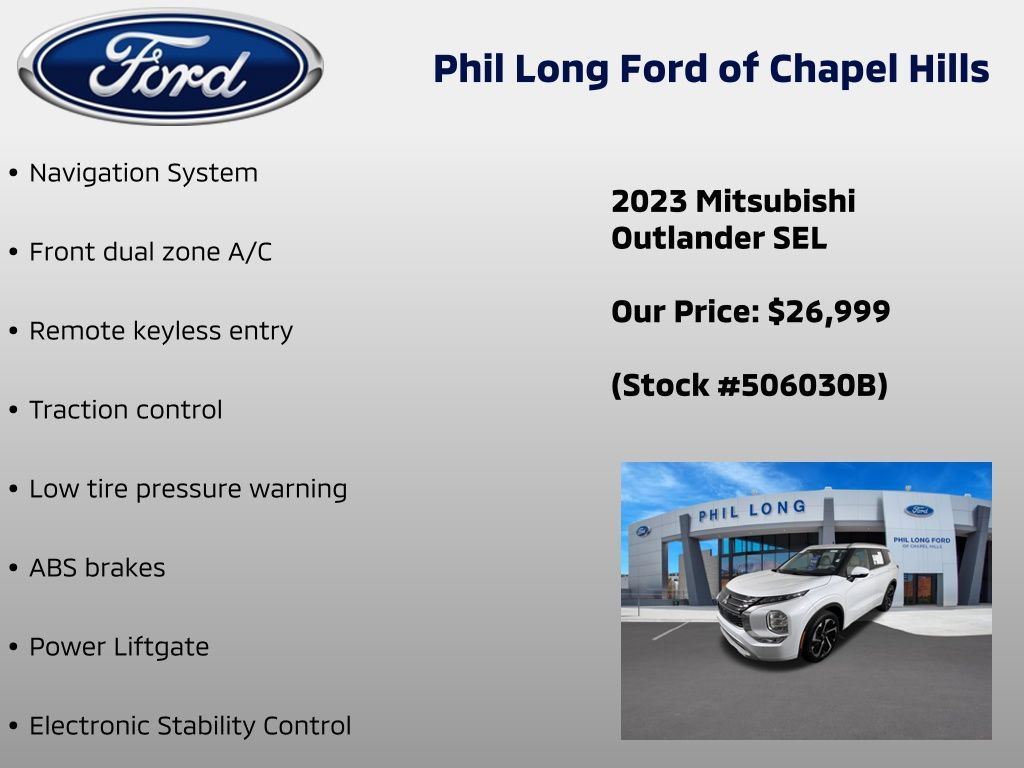 Used 2023 Mitsubishi Outlander SEL FWD image 40