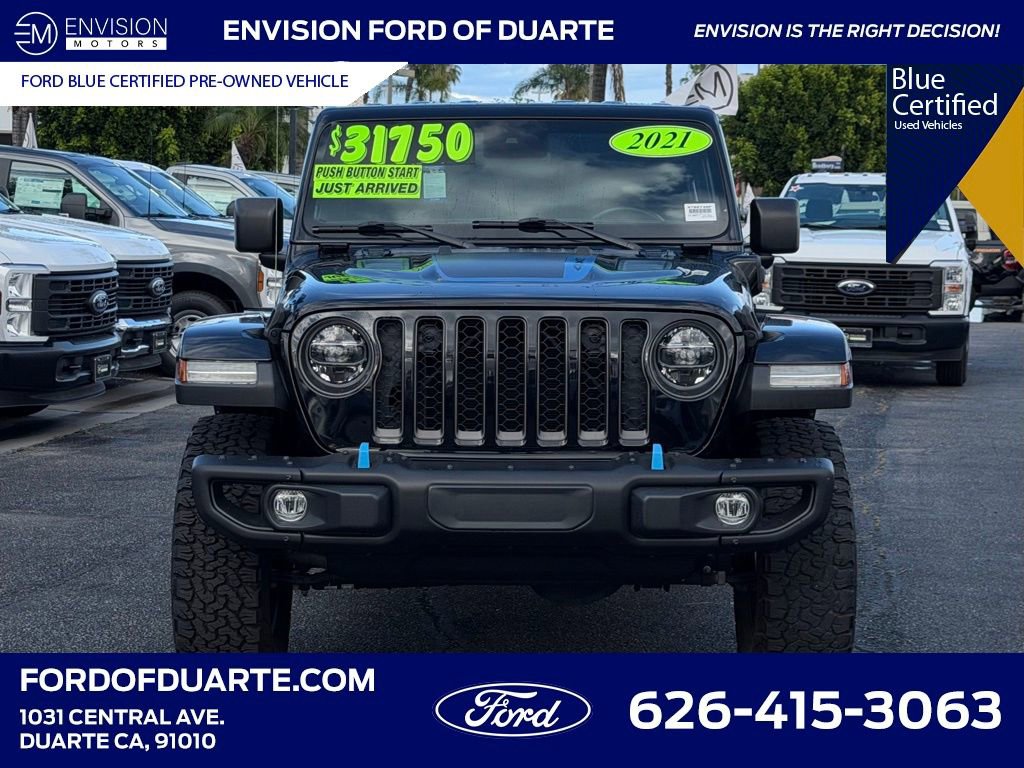 Used 2021 Jeep Wrangler Unlimited Rubicon 4xe w/ Steel Bumper Group