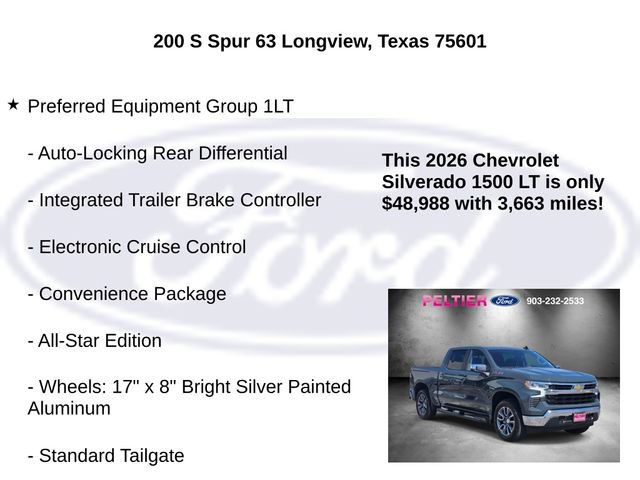 Used 2026 Chevrolet Silverado 1500 LT w/ Z71 Off-Road Package image 15