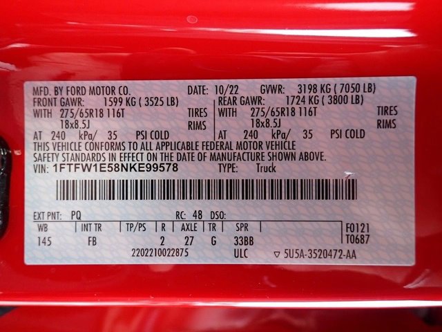 Certified 2022 Ford F150 XLT w/ Equipment Group 302A High image 23