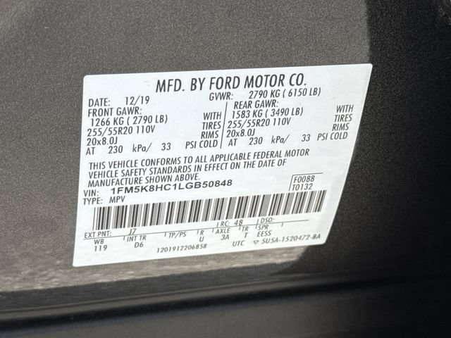 Certified 2020 Ford Explorer Platinum w/ Premium Technology Package AWD/4WD image 15