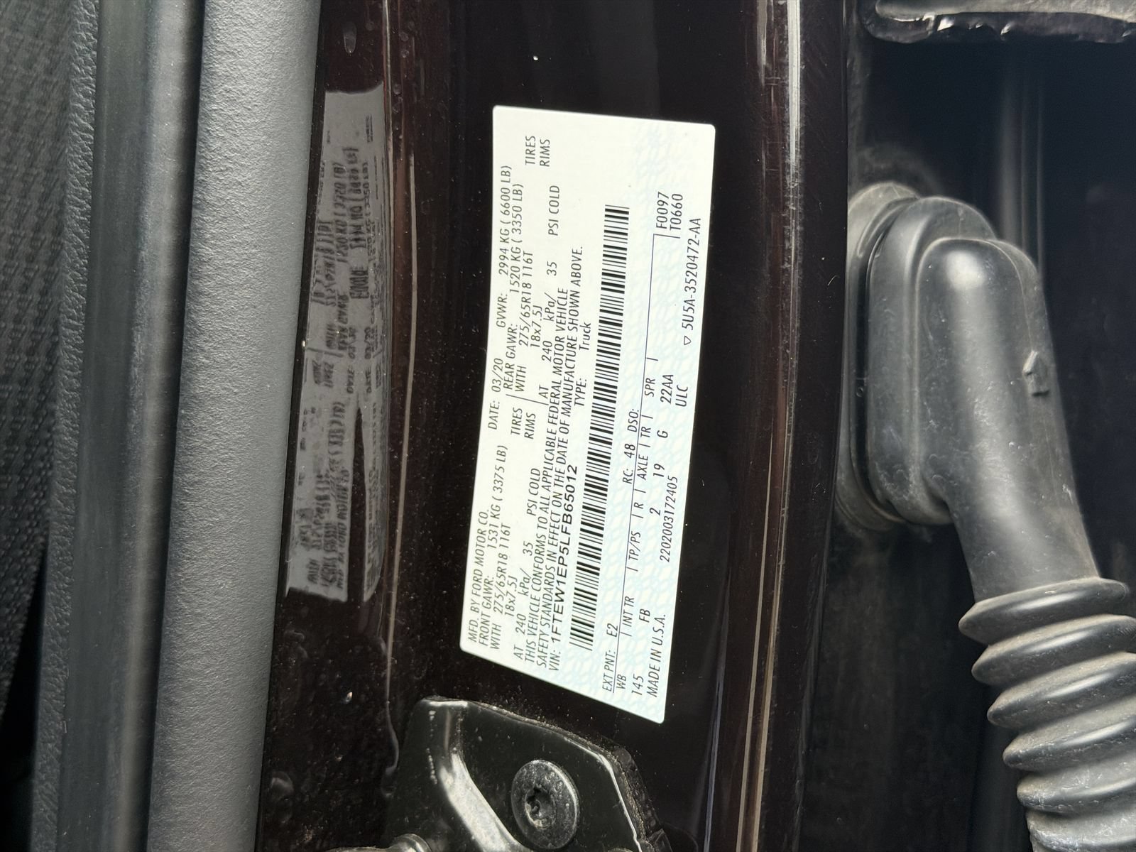 Certified 2020 Ford F150 XLT w/ Equipment Group 302A Luxury AWD/4WD image 45