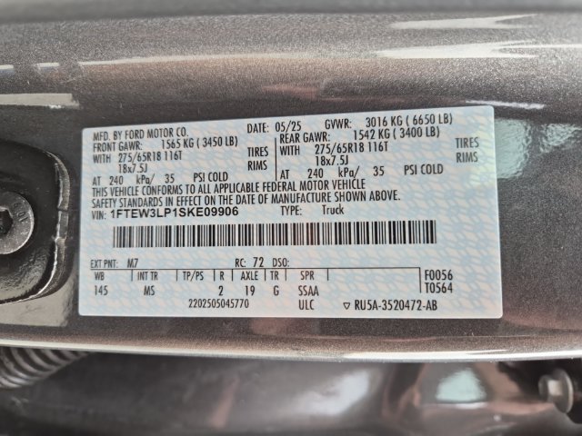 Certified 2025 Ford F150 XLT w/ Equipment Group 301A Standard AWD/4WD image 25