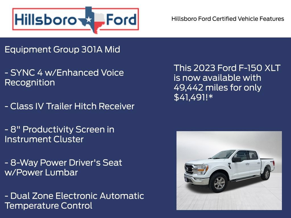 Certified 2023 Ford F150 XLT w/ Equipment Group 301A Mid AWD/4WD image 5