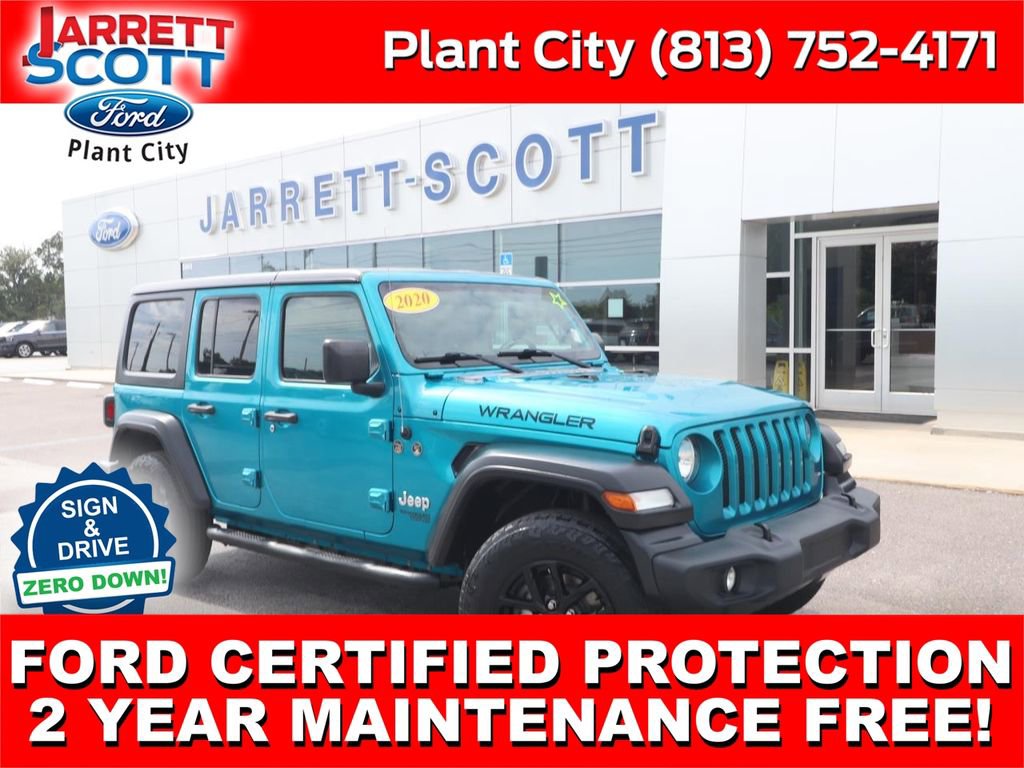 Used 2020 Jeep Wrangler Unlimited Sport S AWD/4WD image 1