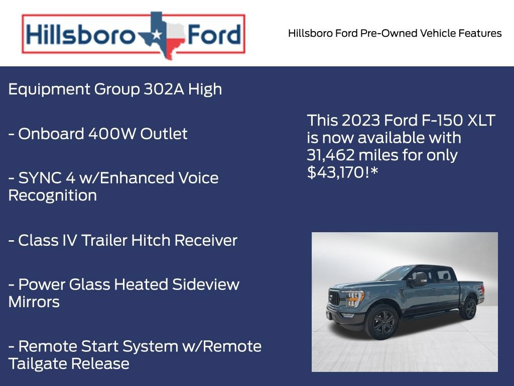 Certified 2023 Ford F150 XLT w/ Equipment Group 302A High AWD/4WD image 6