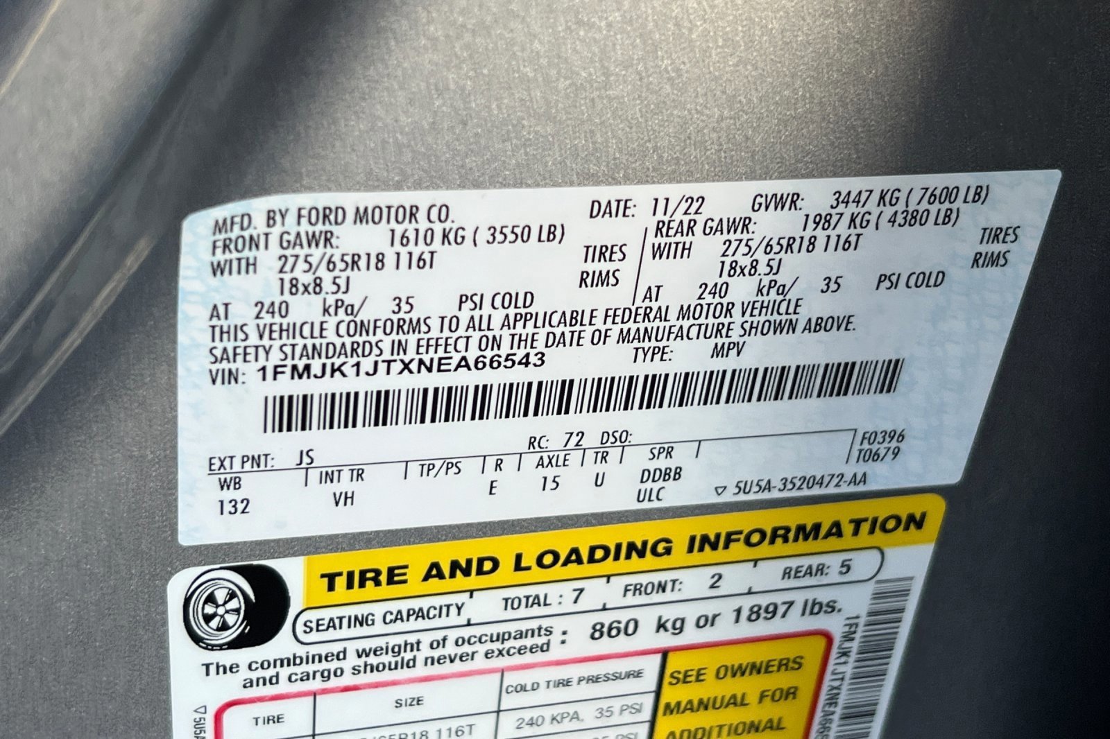 Certified 2022 Ford Expedition Max XLT image 31