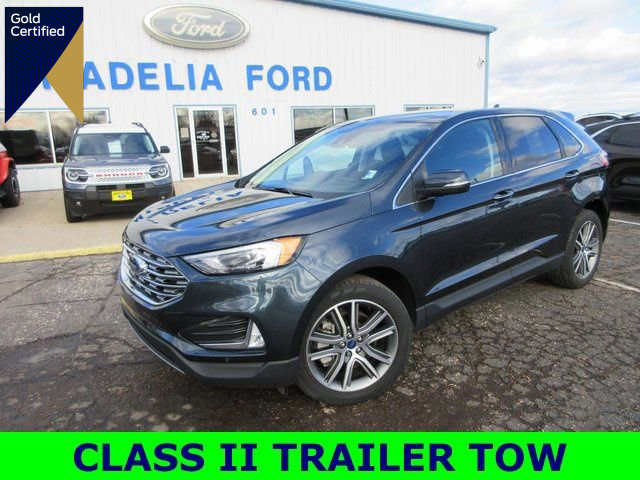 Certified 2022 Ford Edge Titanium w/ Class II Trailer Tow Package image 1