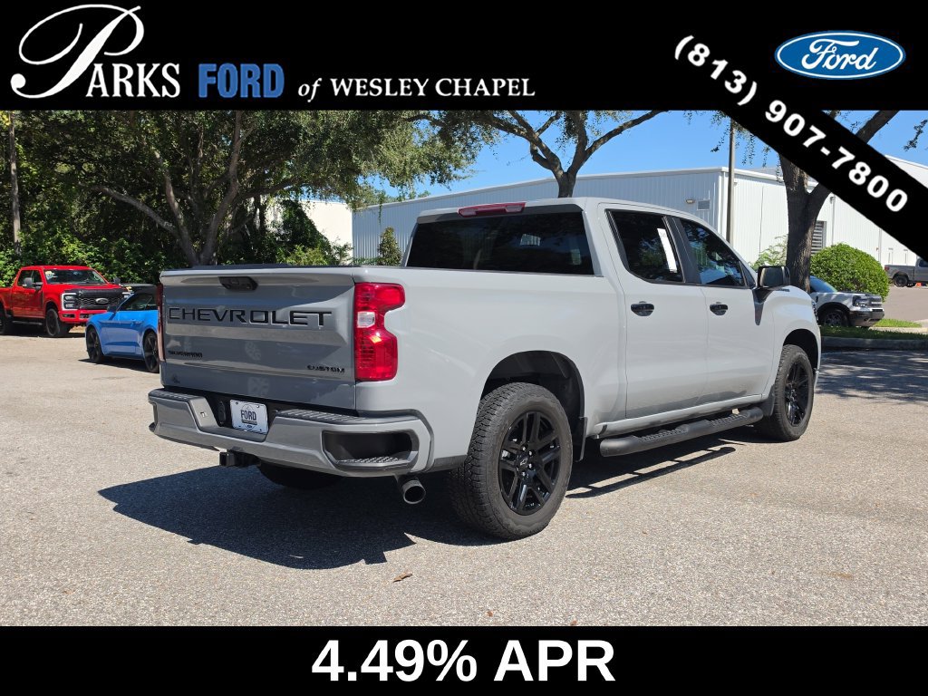 Used 2025 Chevrolet Silverado 1500 Custom w/ Turbomax Blackout Package RWD image 5