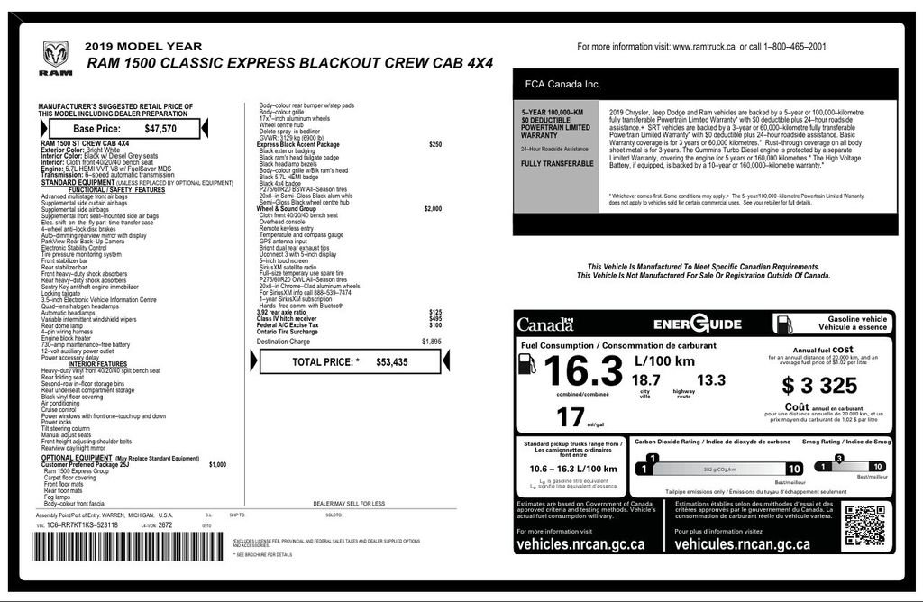 Used 2019 RAM 1500 Express w/ Wheel & Sound Group image 5