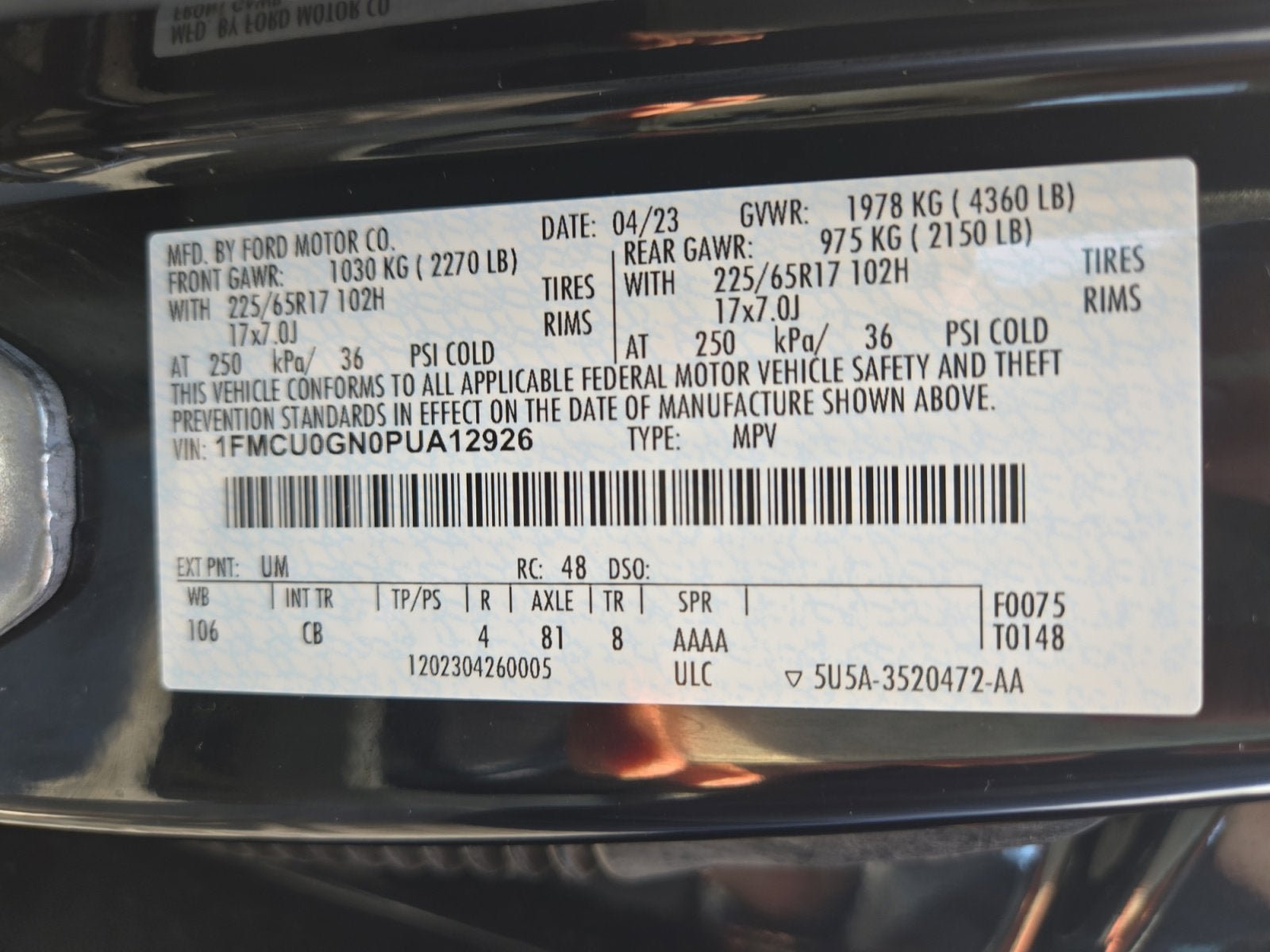 Certified 2023 Ford Escape Active w/ Tech Pack #2 FWD image 27