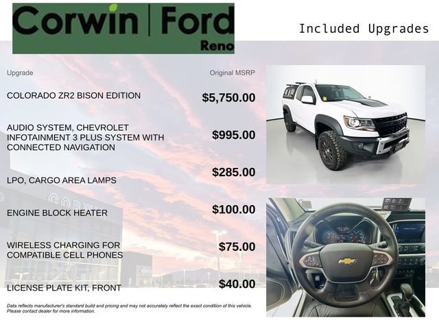 Used 2022 Chevrolet Colorado ZR2 w/ Colorado ZR2 Bison Edition image 10