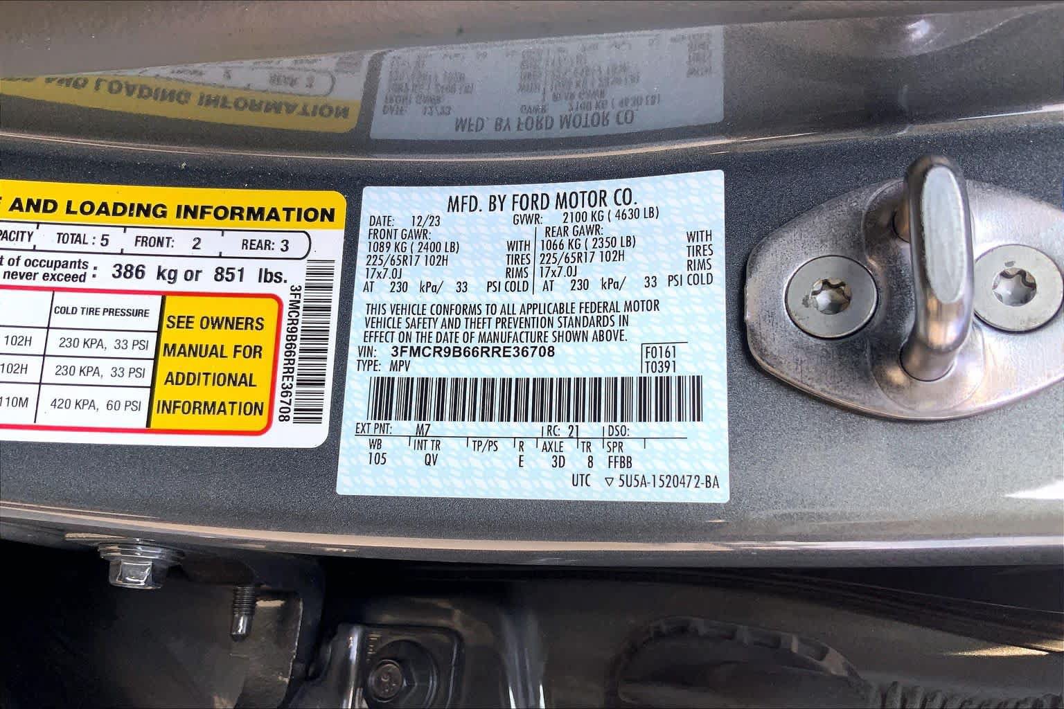 Certified 2024 Ford Bronco Sport Big Bend AWD/4WD image 30