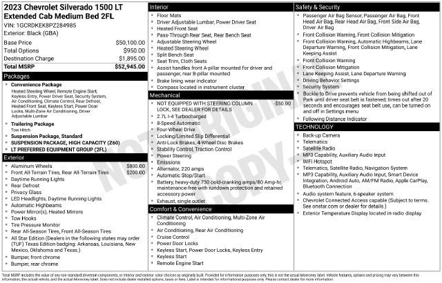 Used 2023 Chevrolet Silverado 1500 LT AWD/4WD image 36