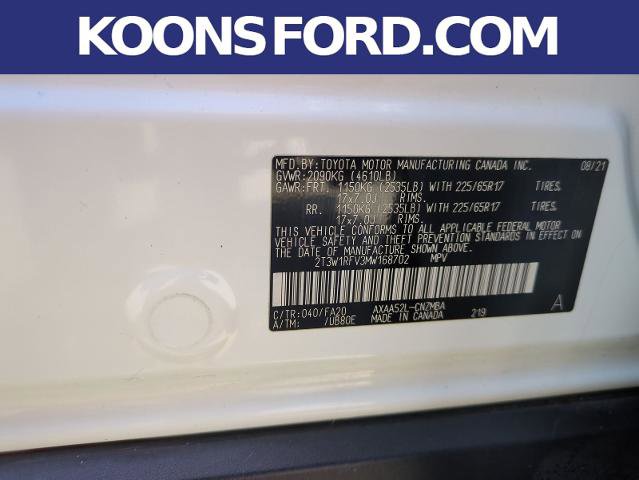 Used 2021 Toyota RAV4 XLE w/ Convenience Package FWD image 28