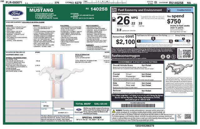 Certified 2024 Ford Mustang Coupe w/ Mustang Nite Pony Package RWD image 6