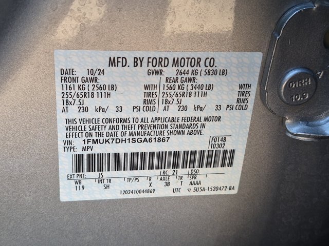 Certified 2025 Ford Explorer Active w/ Active Comfort Package RWD image 39
