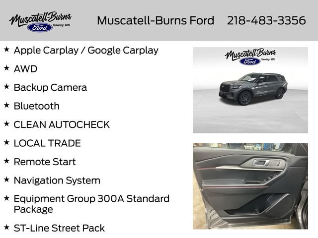 Certified 2025 Ford Explorer ST-Line w/ ST-Line Street Pack AWD/4WD image 7
