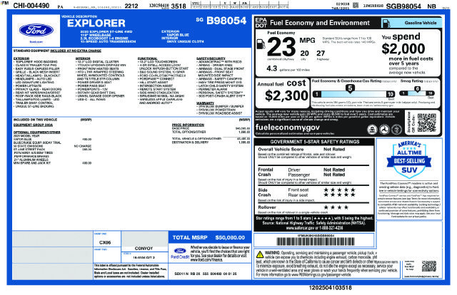 Certified 2025 Ford Explorer ST-Line w/ ST-Line Street Pack AWD/4WD image 13
