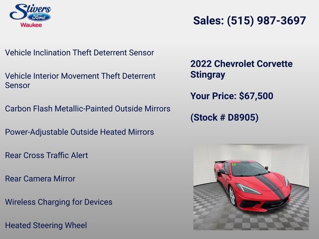 Used 2022 Chevrolet Corvette Stingray Preferred Cpe w/ 2LT image 39