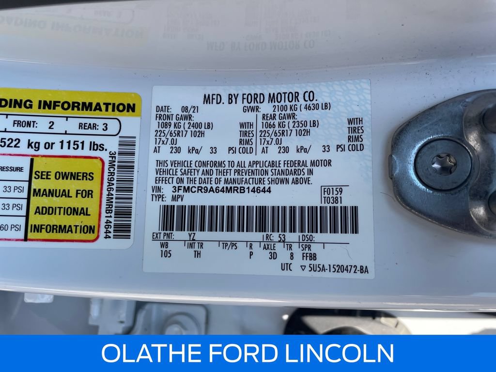 Certified 2021 Ford Bronco Sport AWD/4WD image 21