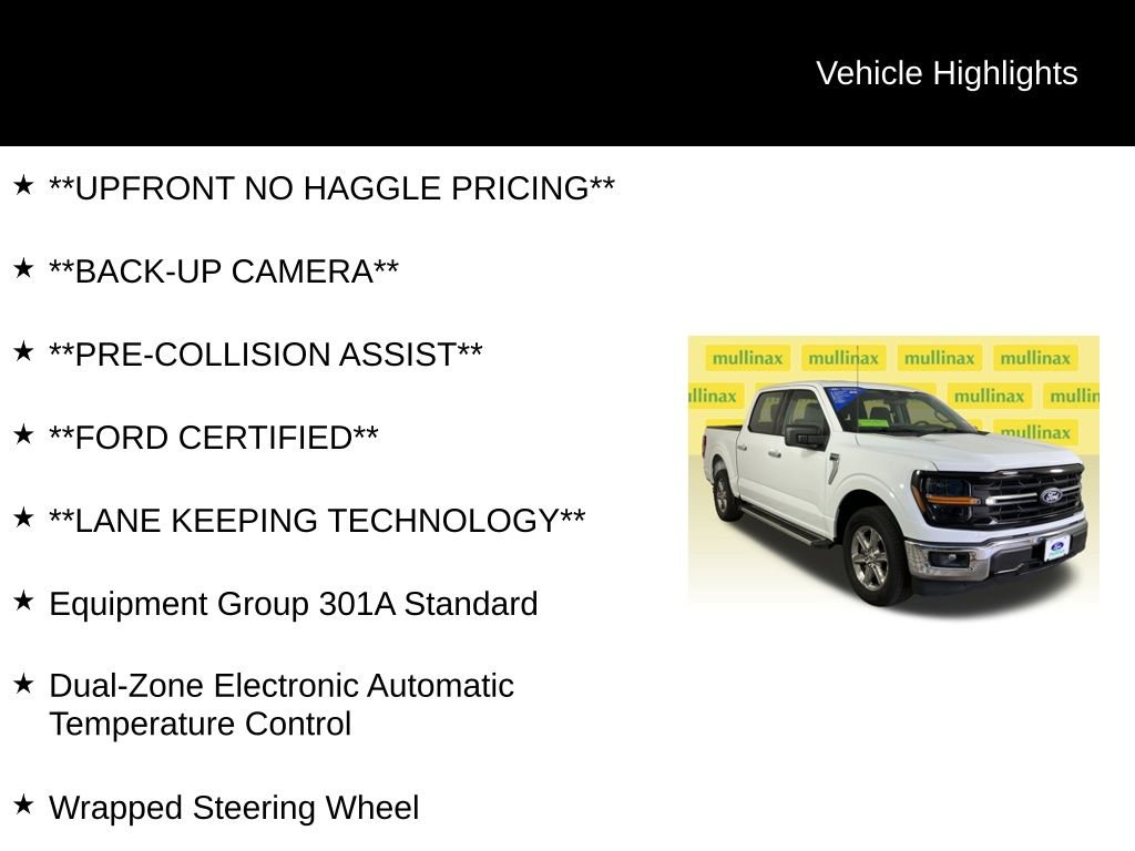 Certified 2025 Ford F150 XLT w/ Equipment Group 301A Standard image 12