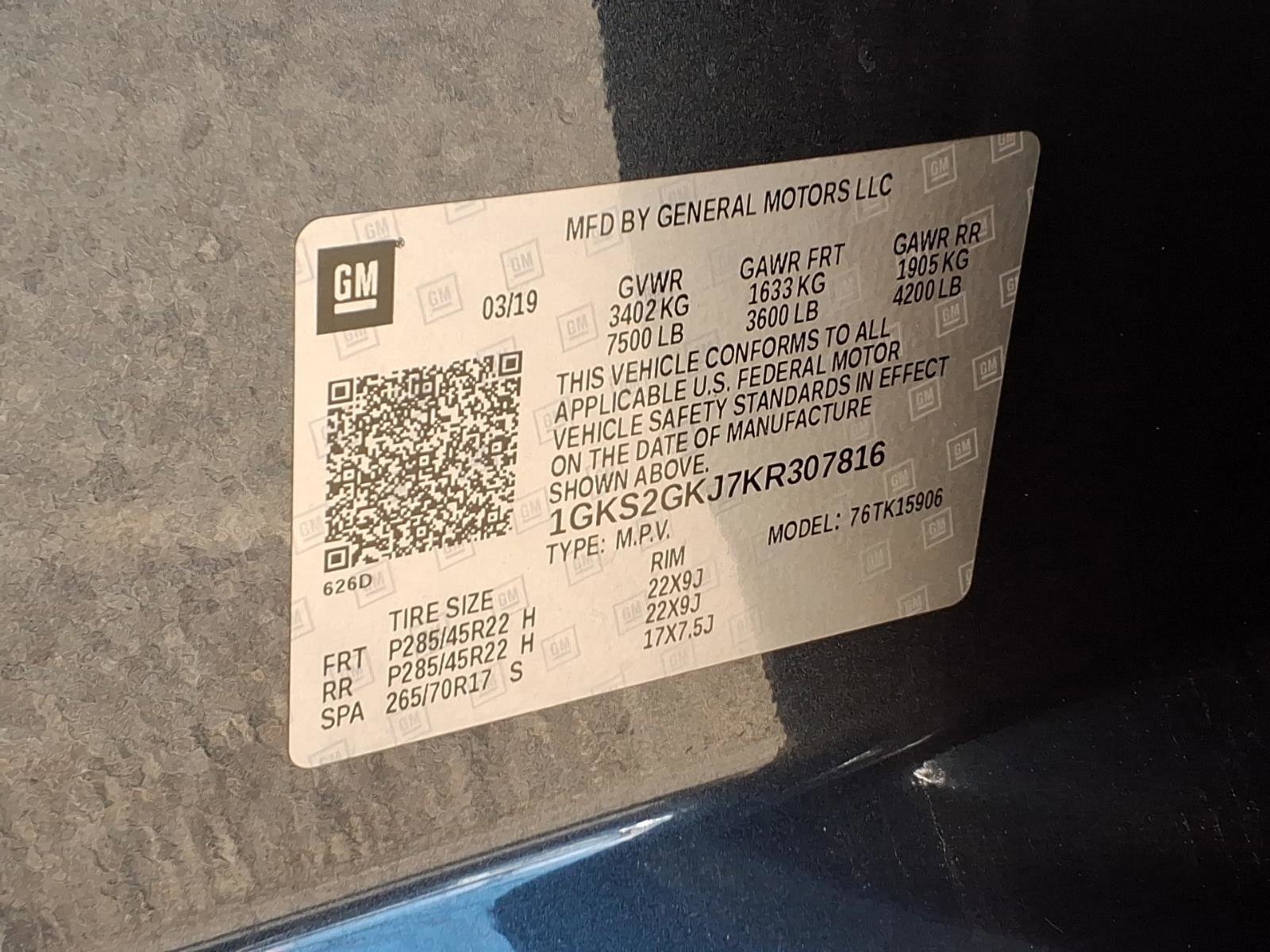 Used 2019 GMC Yukon XL SLT w/ Graphite Performance Edition image 30