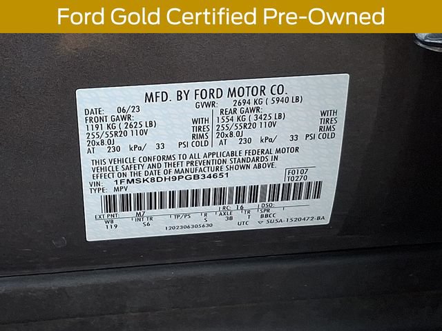 Certified 2023 Ford Explorer XLT w/ Equipment Group 202A AWD/4WD image 30