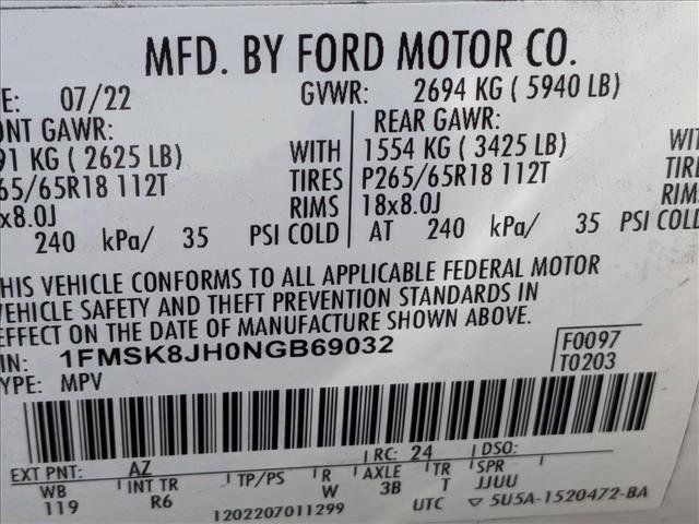 Certified 2022 Ford Explorer Timberline AWD/4WD image 15