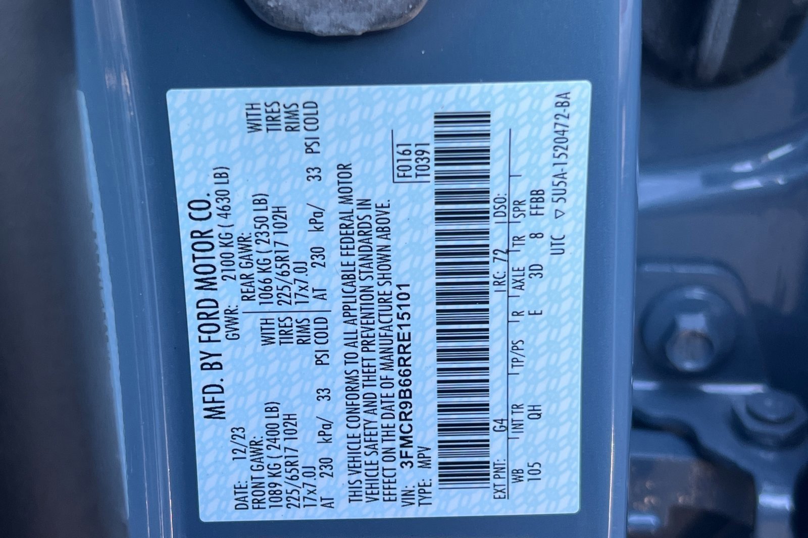 Certified 2024 Ford Bronco Sport Big Bend image 56