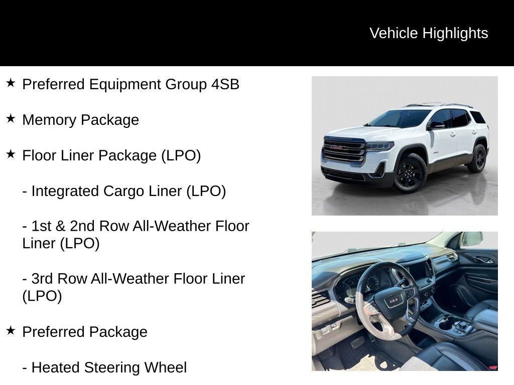 Used 2022 GMC Acadia AT4 w/ Preferred Package AWD/4WD image 6