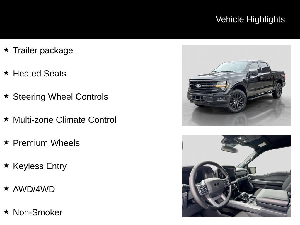 Certified 2025 Ford F150 XLT w/ Equipment Group 302A MID AWD/4WD image 26