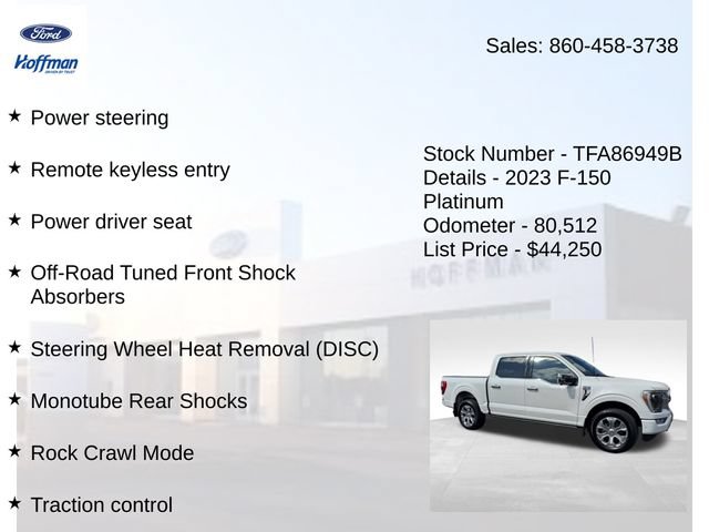 Certified 2023 Ford F150 Platinum w/ Equipment Group 701A High AWD/4WD image 25