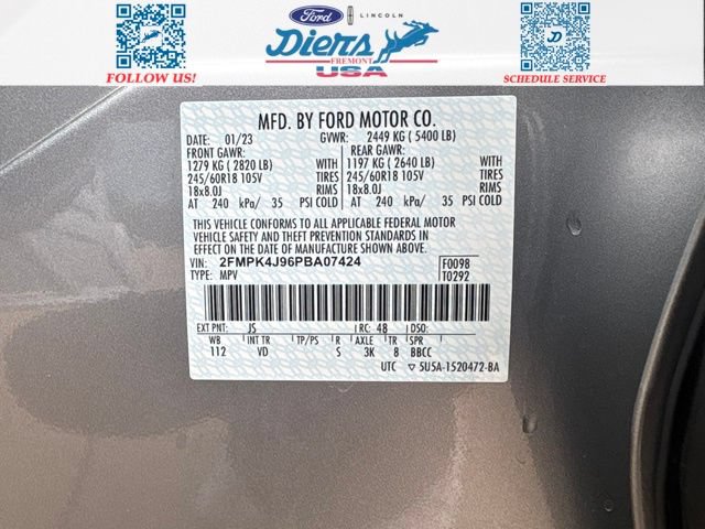 Certified 2023 Ford Edge SEL w/ Convenience Package AWD/4WD image 13