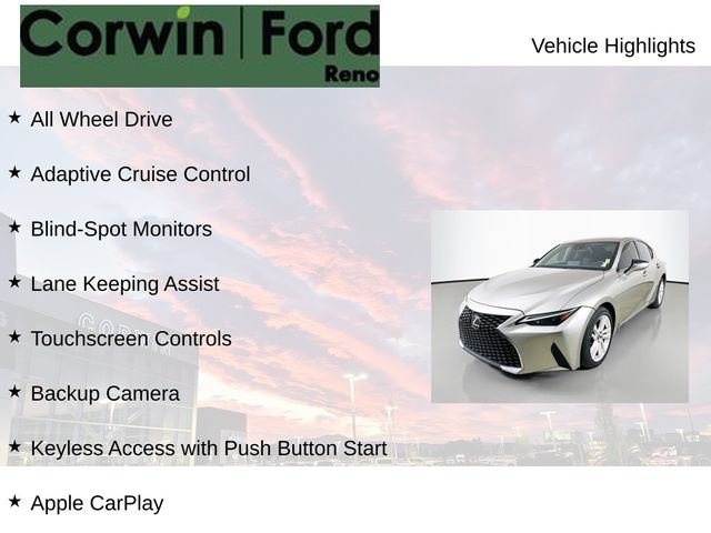 Used 2021 Lexus IS 300 AWD w/ Accessory Package 2 image 8