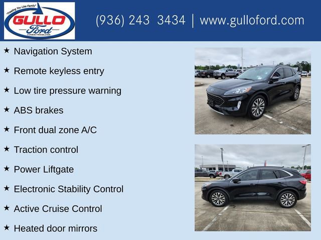 Certified 2020 Ford Escape Titanium w/ Titanium Premium Package 2.0 FWD image 10