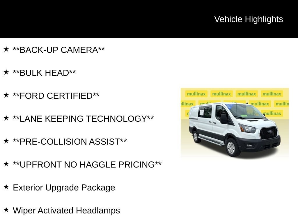 Certified 2025 Ford Transit 250 Low Roof w/ Exterior Upgrade Package RWD image 13
