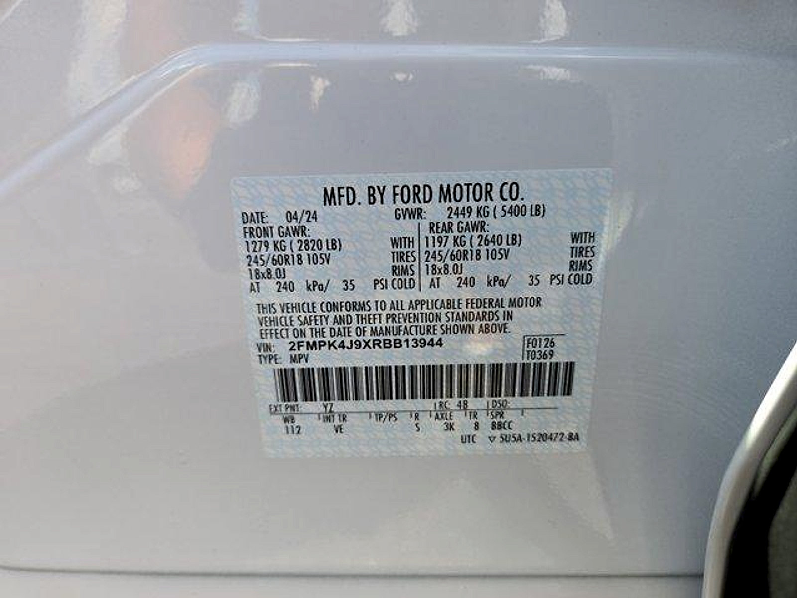 Certified 2024 Ford Edge SEL w/ Convenience Package AWD/4WD image 27