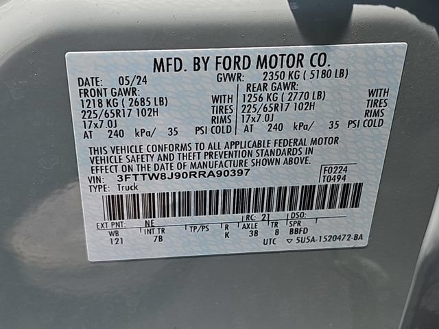 Certified 2024 Ford Maverick XLT w/ Equipment Group 300A Standard AWD/4WD image 34