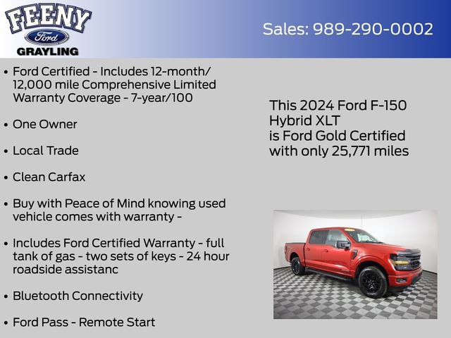 Certified 2024 Ford F150 XLT w/ Equipment Group 302A MID AWD/4WD image 5