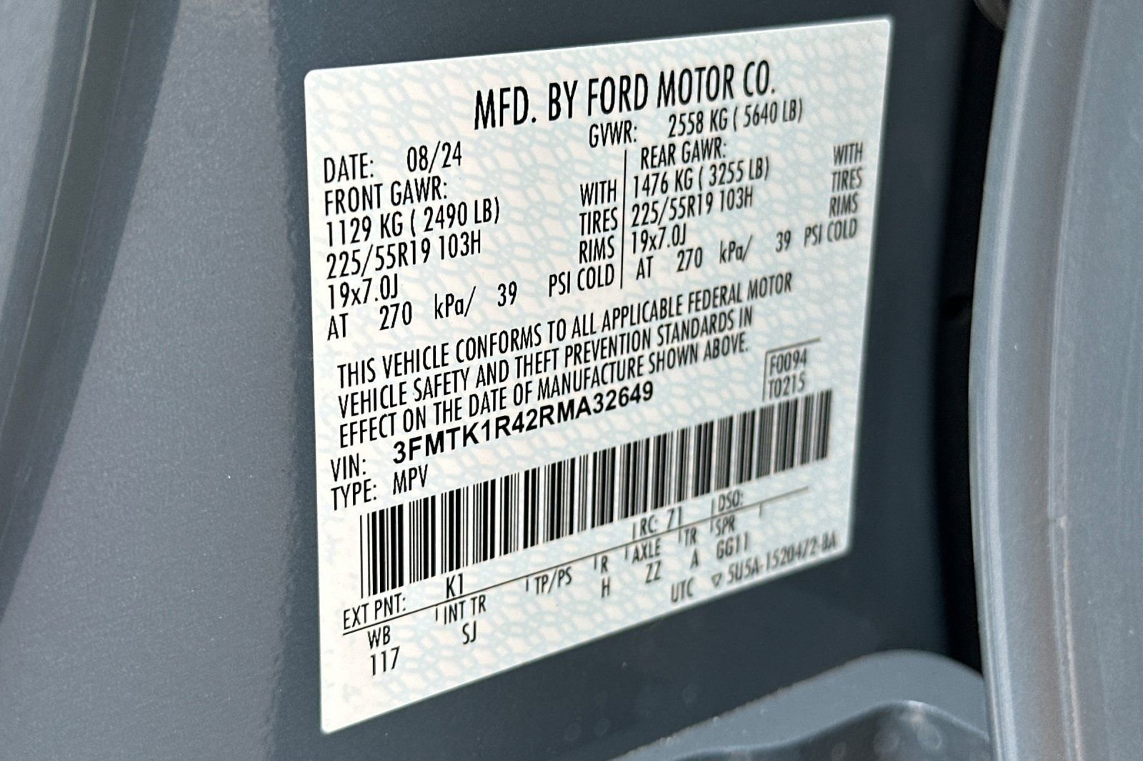 Certified 2024 Ford Mustang Mach-E Select RWD image 30