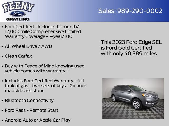 Certified 2023 Ford Edge SEL w/ Convenience Package AWD/4WD image 5