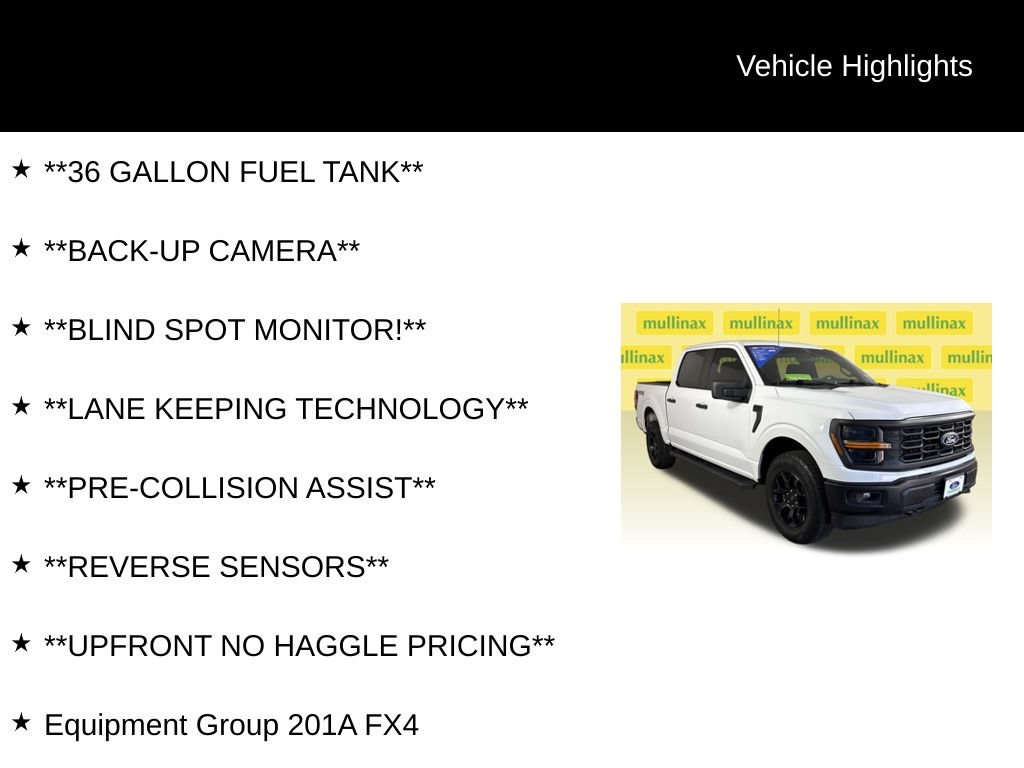 Certified 2025 Ford F150 STX w/ Equipment Group 201A FX4 AWD/4WD image 13