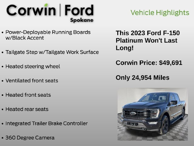 Certified 2023 Ford F150 Platinum AWD/4WD image 31