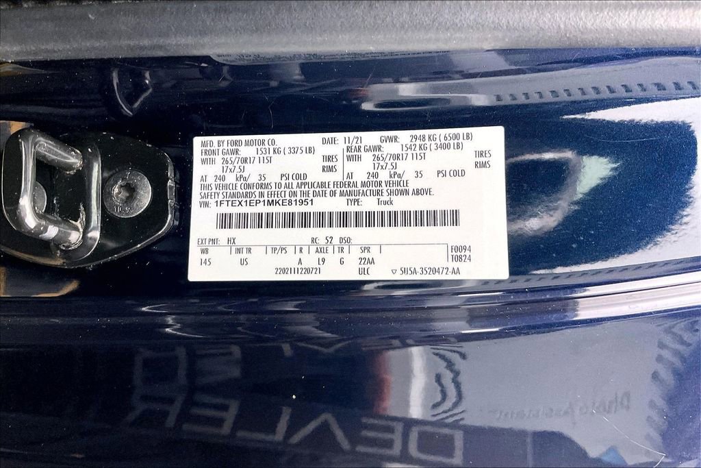 Certified 2021 Ford F150 XLT AWD/4WD image 30