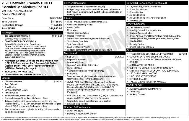 Used 2020 Chevrolet Silverado 1500 LT w/ All-Star Edition image 9