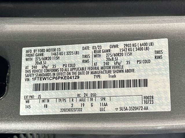 Certified 2023 Ford F150 XLT w/ Equipment Group 302A High RWD image 23