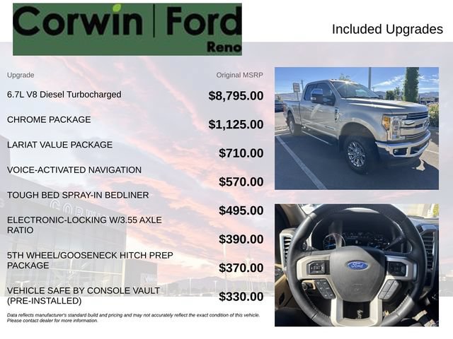 Certified 2017 Ford F350 Lariat w/ Chrome Package AWD/4WD image 3