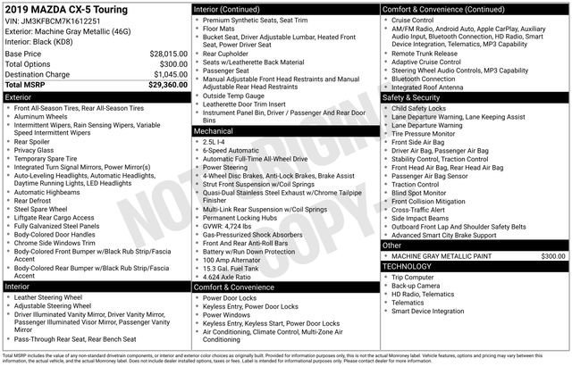 Used 2019 MAZDA CX-5 Touring image 15