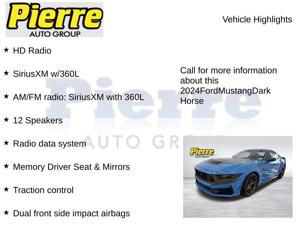 Certified 2024 Ford Mustang Dark Horse RWD image 14